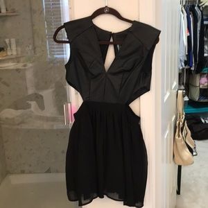 Lulus size small/xsmall black cocktail dress